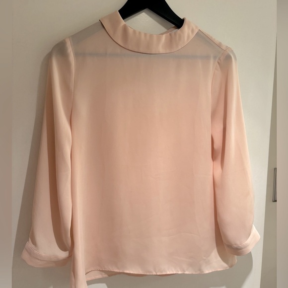 Reiss Beige Nude Blouse Top size 4 - Picture 1 of 4